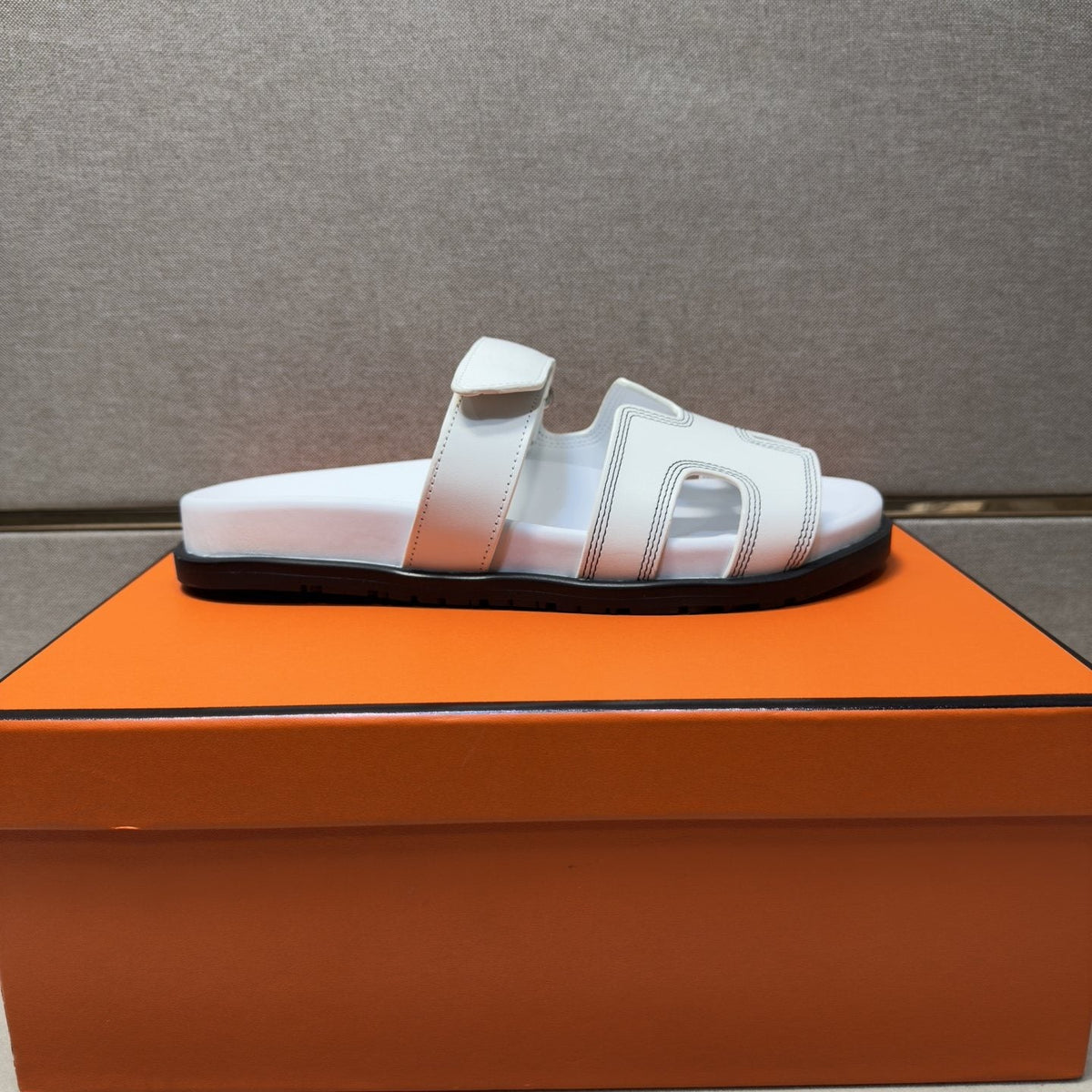 Hermès Cutout Slide Sandals — side