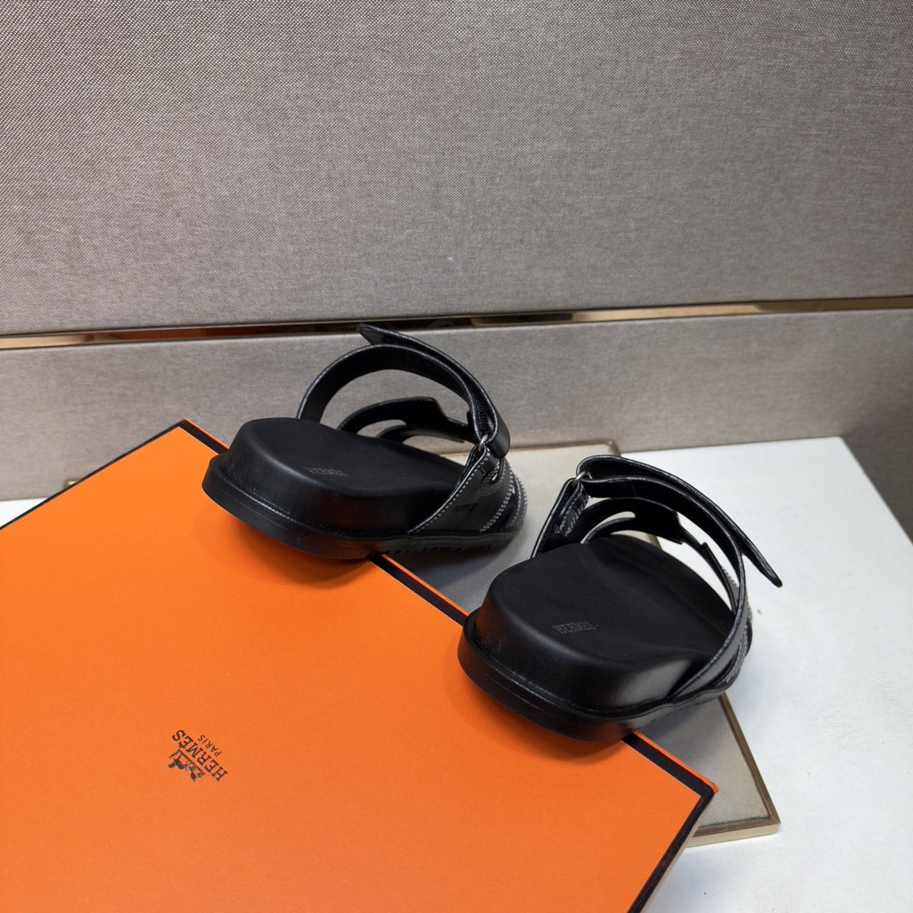 Hermès Cutout Slide Sandals — back