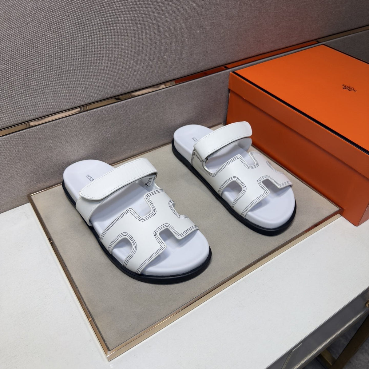 Hermès Cutout Slide Sandals — hero