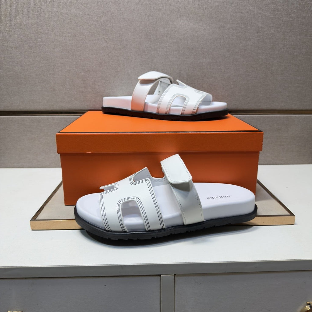Hermès Cutout Slide Sandals — side