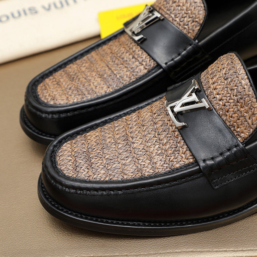 Louis Vuitton Woven Vamp Men’s Loafers — detail