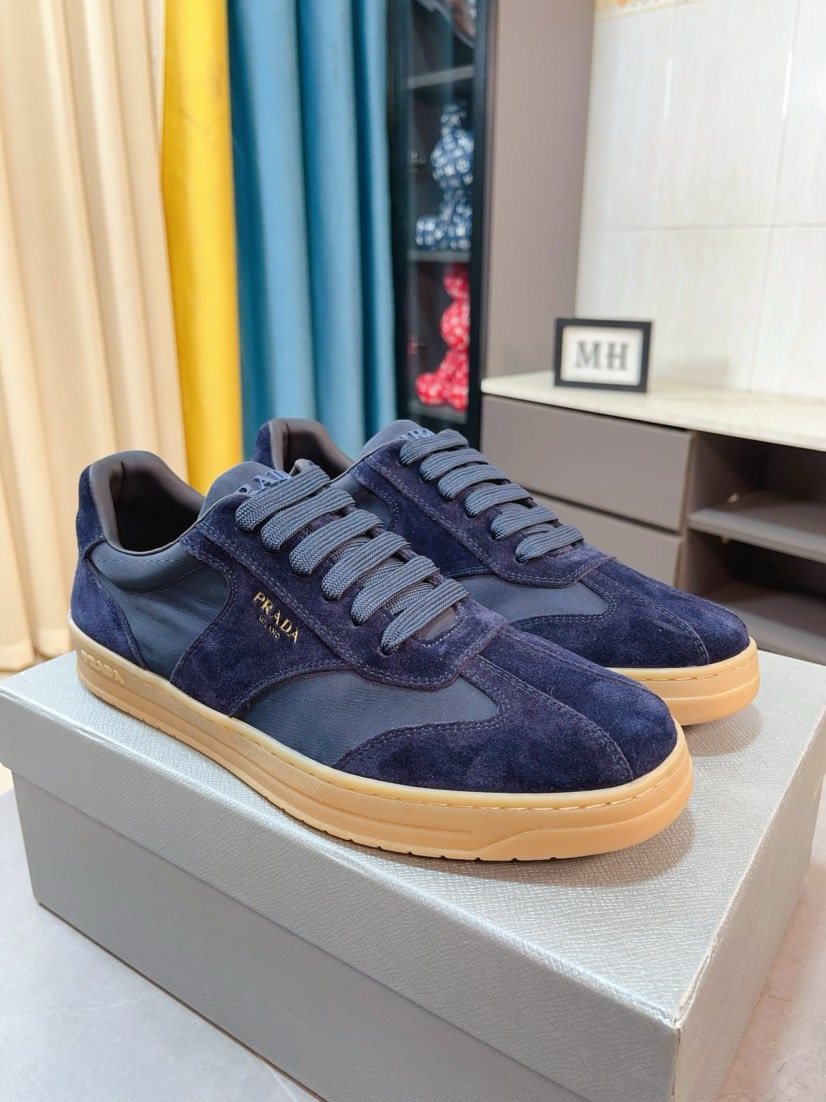Prada Low-Top Gum Sole Sneakers — front
