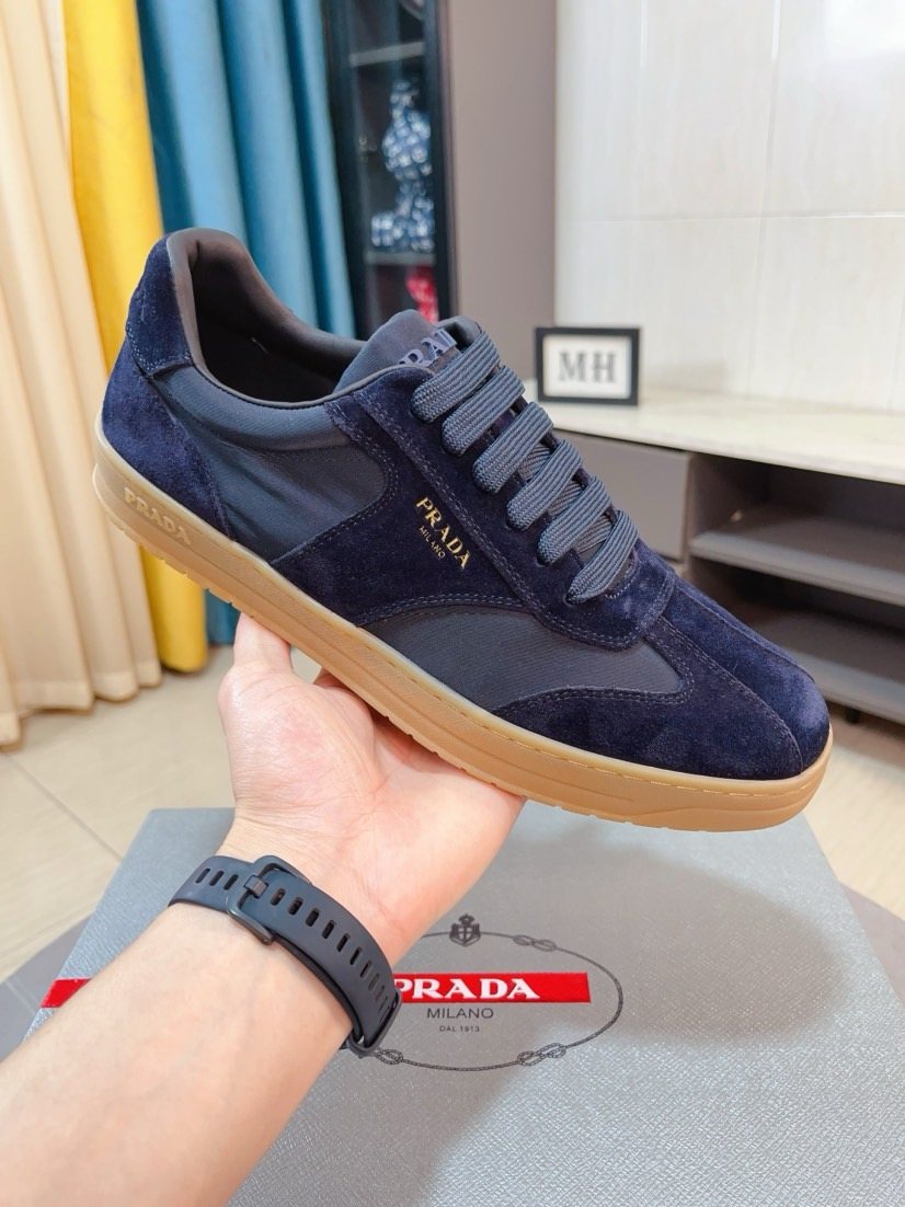 Prada Low-Top Gum Sole Sneakers — side