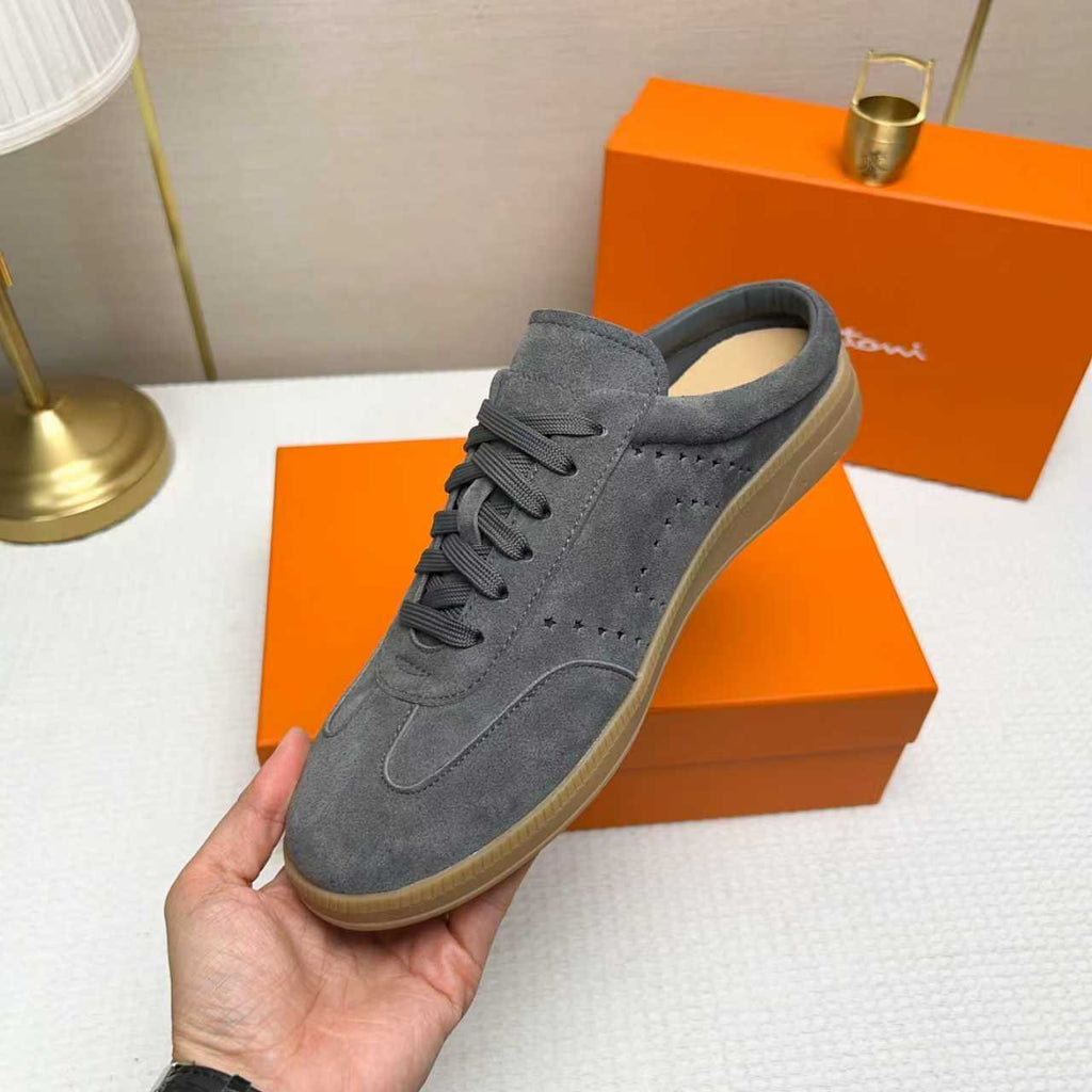 Santoni Perforated Low-Top Sneakers — model