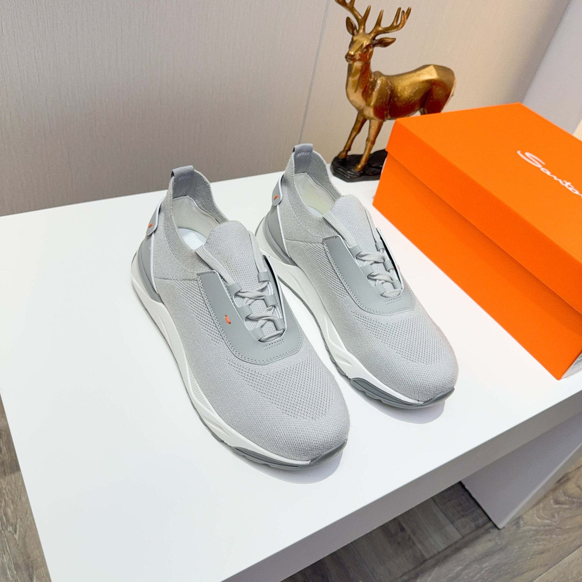 Santoni Knit Low-Top Sneakers — front