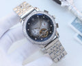 ROLEX Black Silver Dial Bracelet Watch — hero