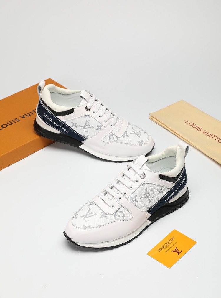 Louis Vuitton Patterned Panel Sneakers — back