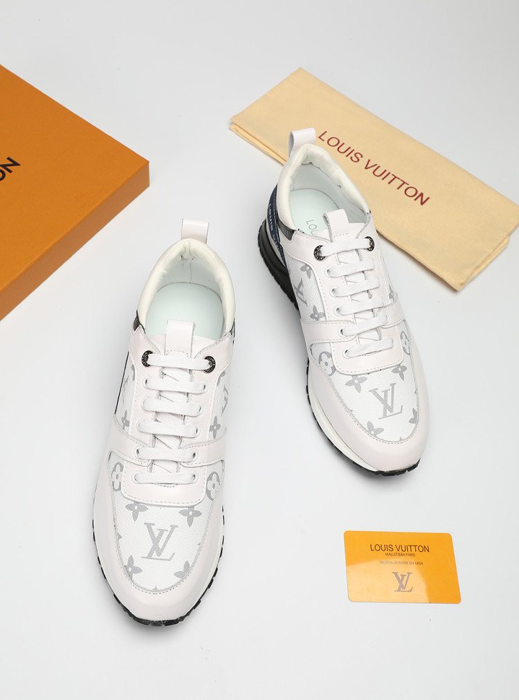 Louis Vuitton Patterned Panel Sneakers — side