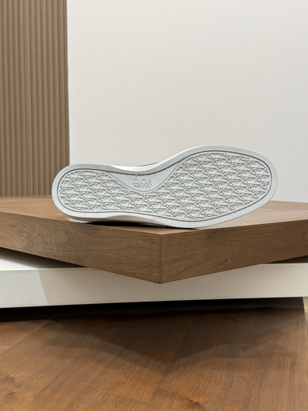 Dior Textured Leather Slip-On Shoes — side