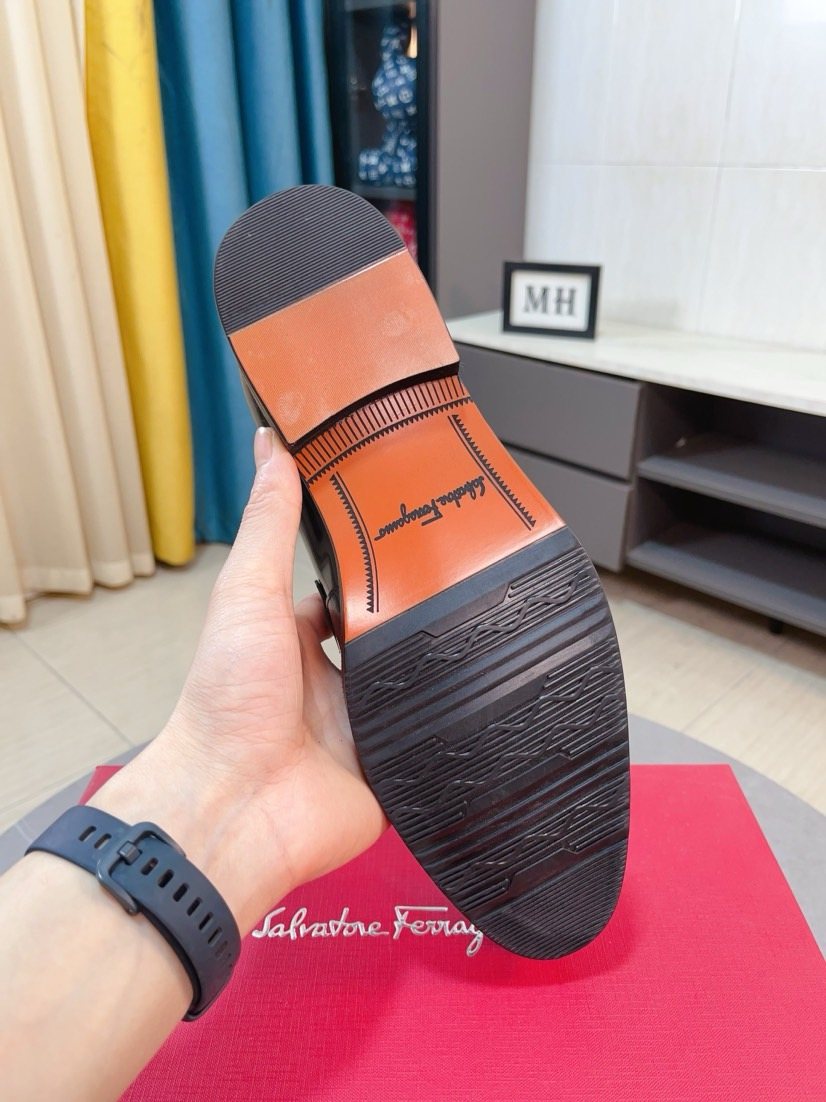 Ferragamo Men's Bit Loafers — back