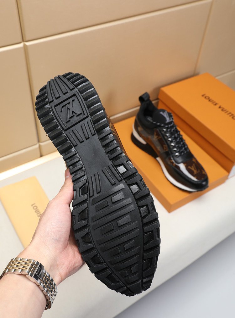 Louis Vuitton Monogram Panel Low-Top Sneakers — detail