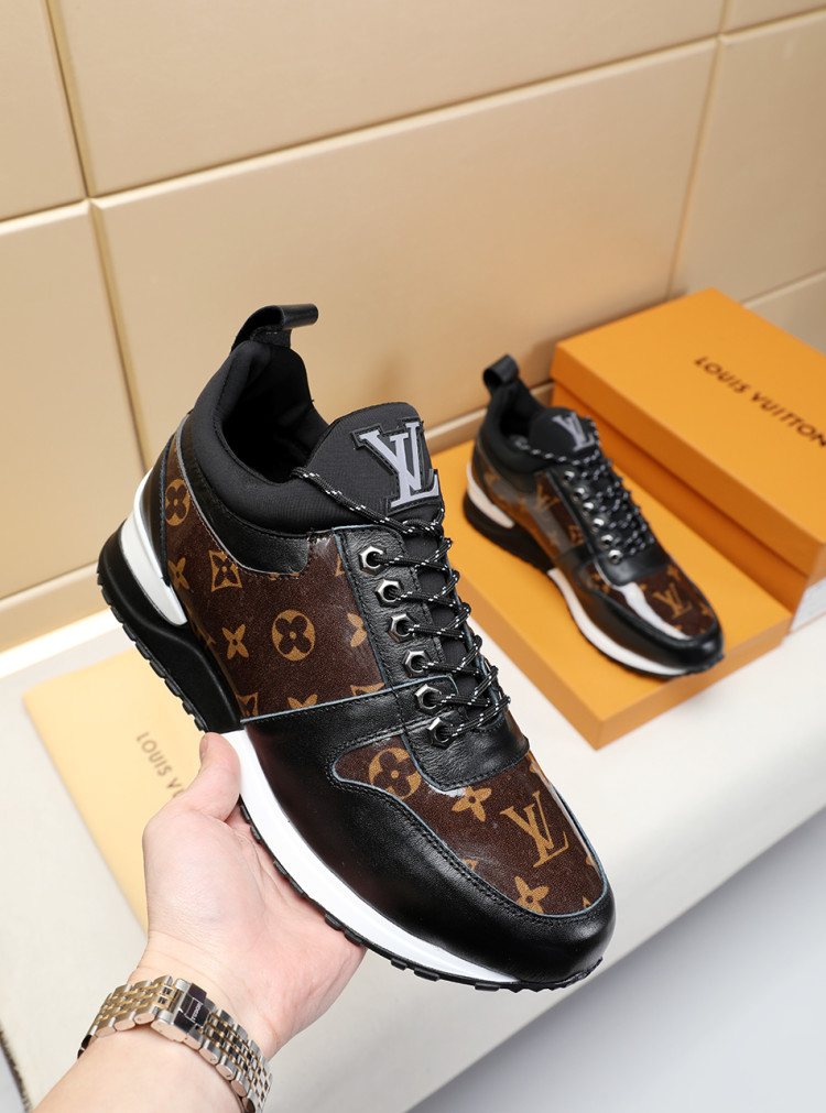 Louis Vuitton Monogram Panel Low-Top Sneakers — side