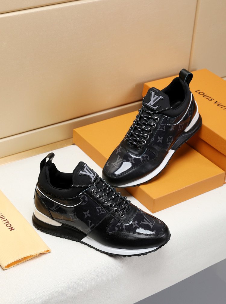 Louis Vuitton Monogram Panel Low-Top Sneakers — side