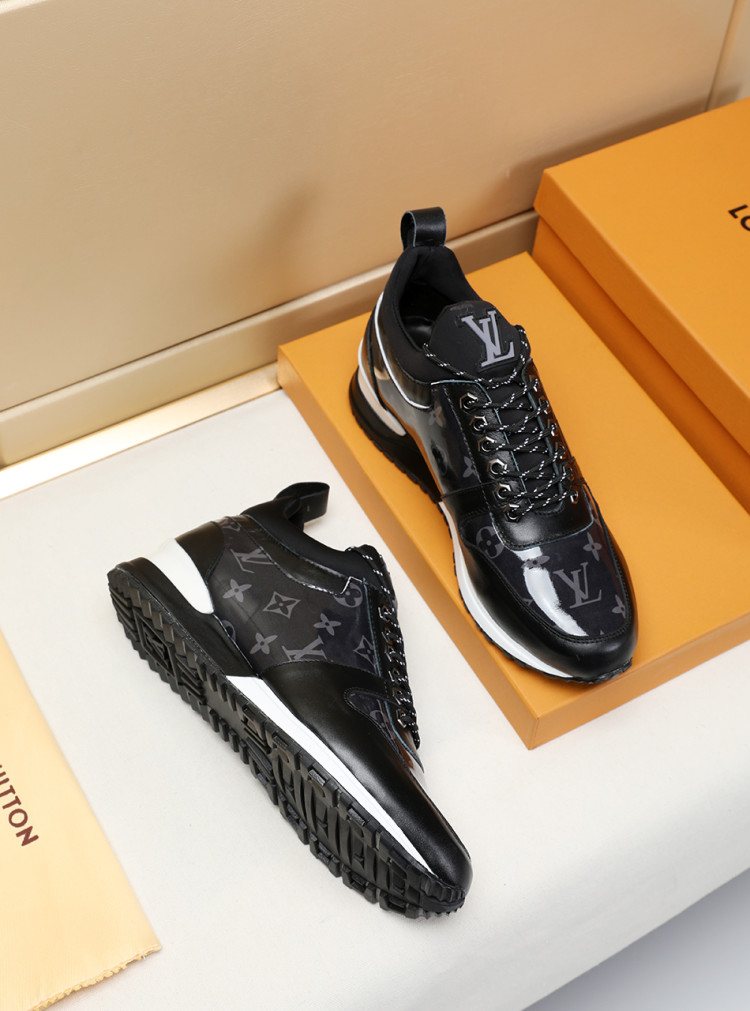 Louis Vuitton Monogram Panel Low-Top Sneakers — side