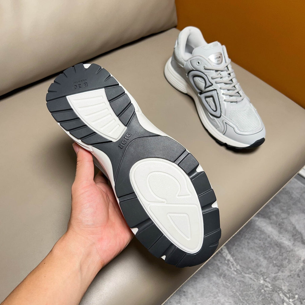 Dior White and Light Gray Sneakers — detail