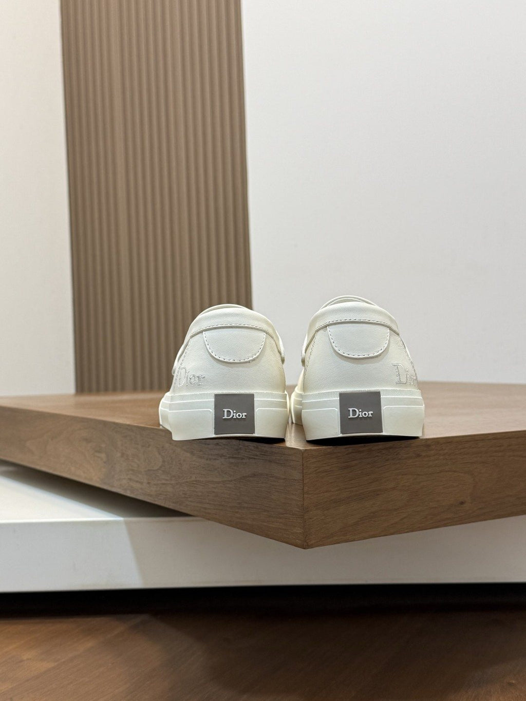 Dior Men's Vamp-Strap Slip-On Shoes — back