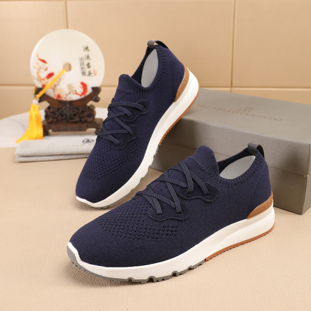 Brunello Cucinelli Knit Sneakers — side