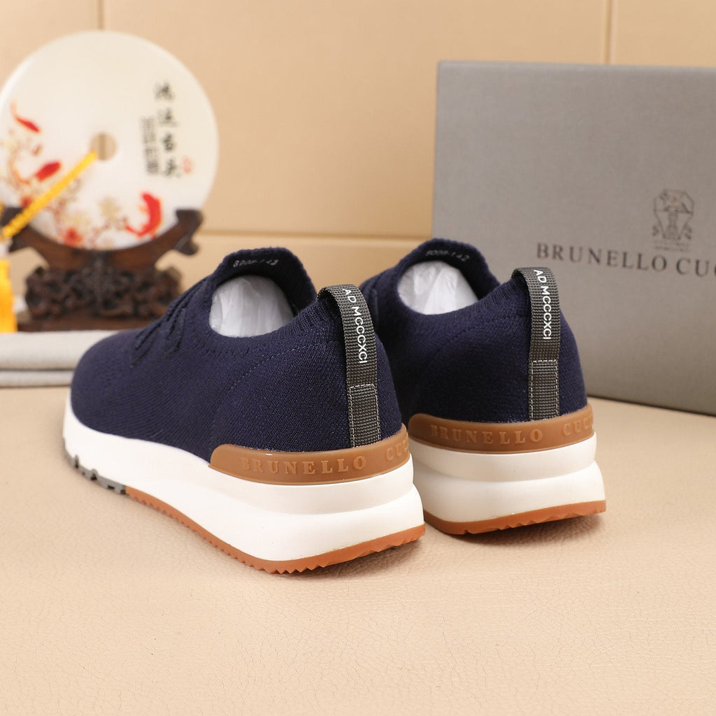 Brunello Cucinelli Knit Sneakers — back