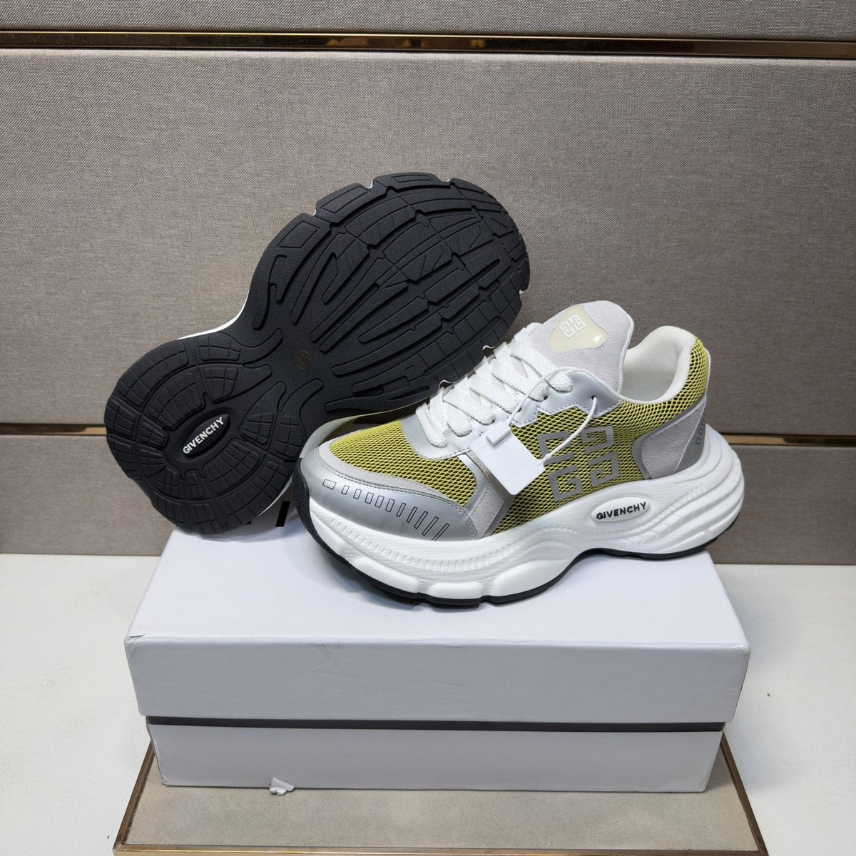 Givenchy Paneled Low-Top Sneakers — detail
