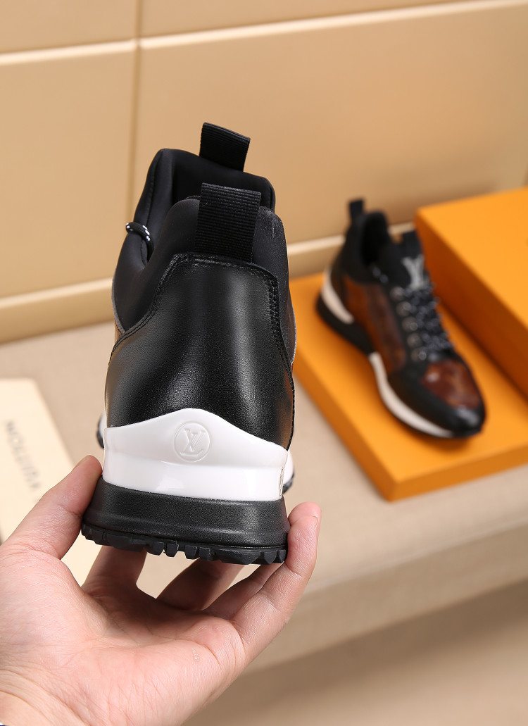 Louis Vuitton Monogram High-Top Sneakers — back