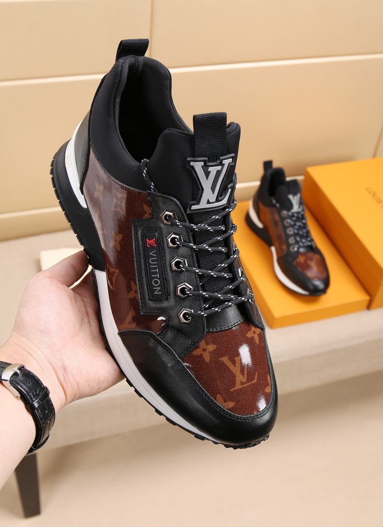 Louis Vuitton Monogram High-Top Sneakers — model