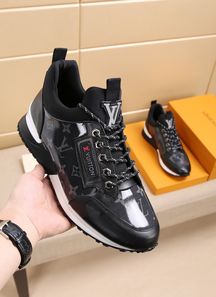 Louis Vuitton Monogram High-Top Sneakers — model