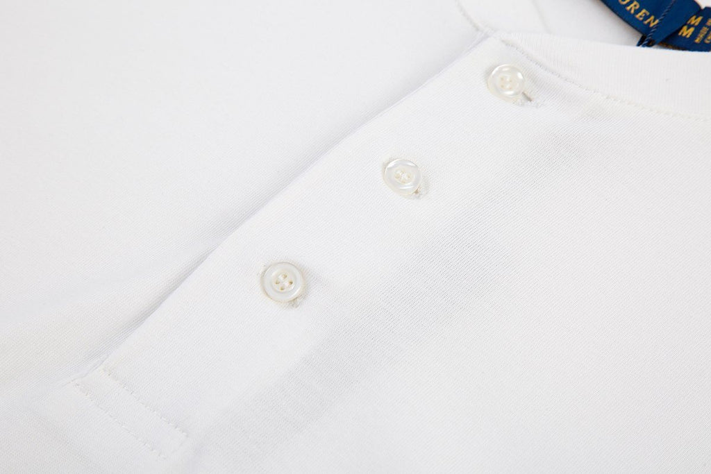 Test2-Ralph Lauren Embroidered Three-Button Henley Shirt — detail