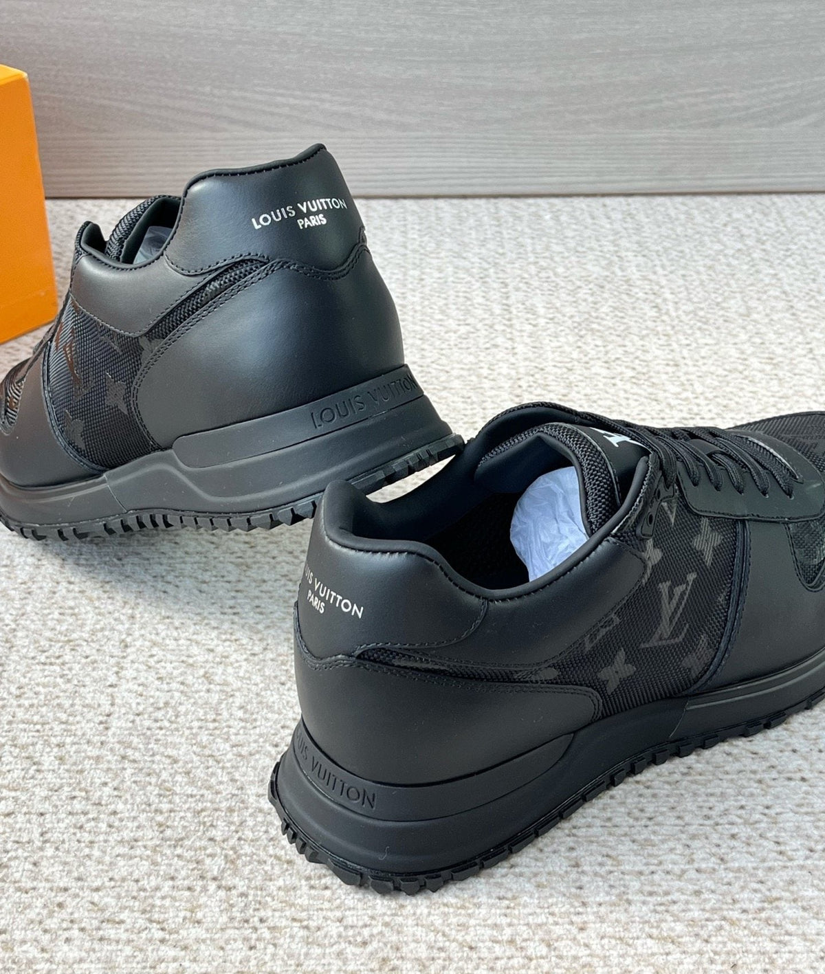 Louis Vuitton Monogram Panel Low-Top Sneakers — back