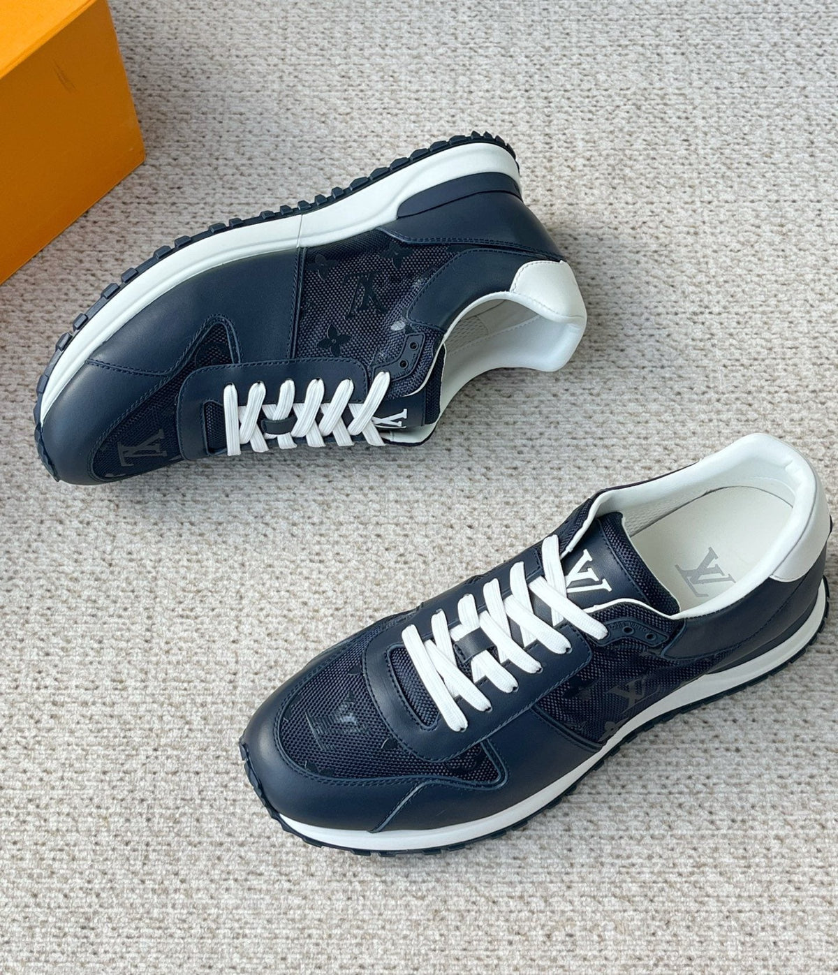 Louis Vuitton Monogram Panel Low-Top Sneakers — front