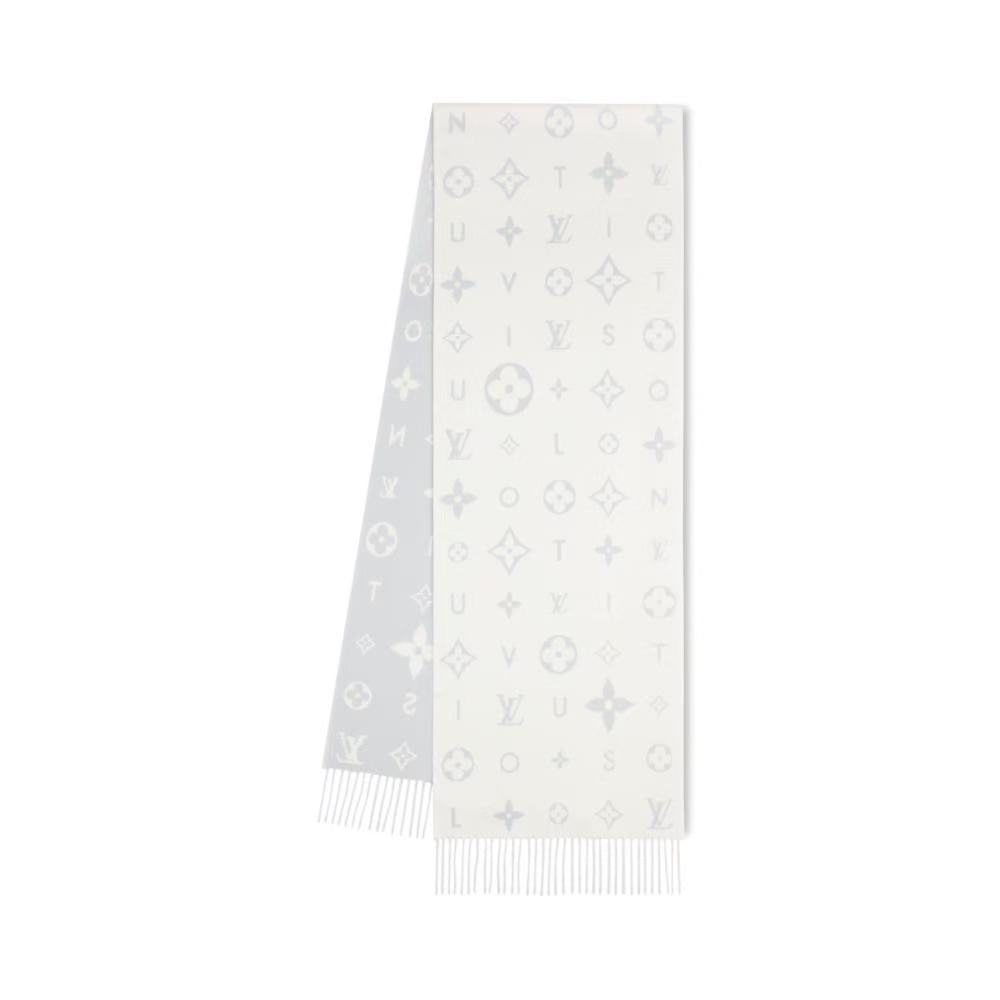 Louis Vuitton Reversible Monogram Fringed Scarf — hero