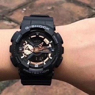 G-SHOCK Black Rose Gold Watch — hero