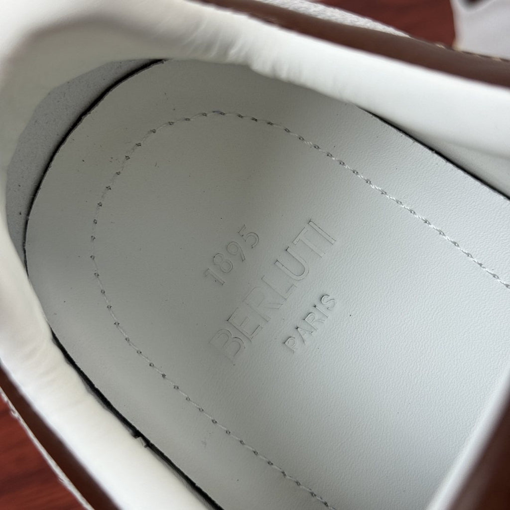 Berluti Paneled Low-Top Sneakers — back
