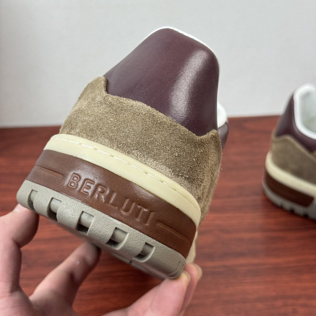 Berluti Paneled Low-Top Sneakers — back
