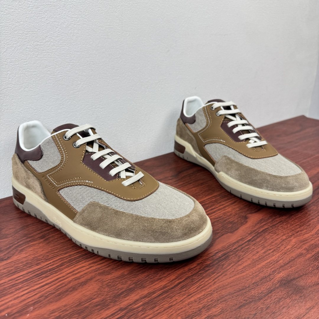 Berluti Paneled Low-Top Sneakers — hero