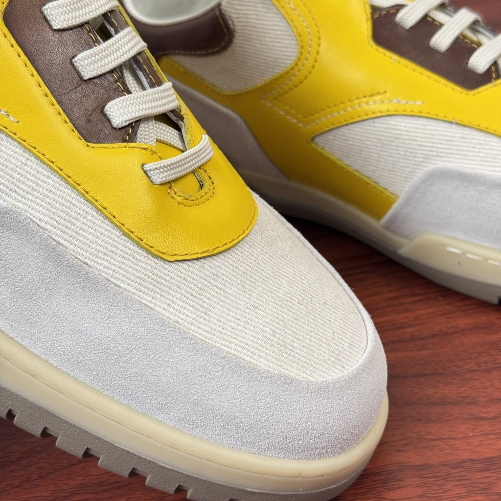 Berluti Paneled Low-Top Sneakers — detail