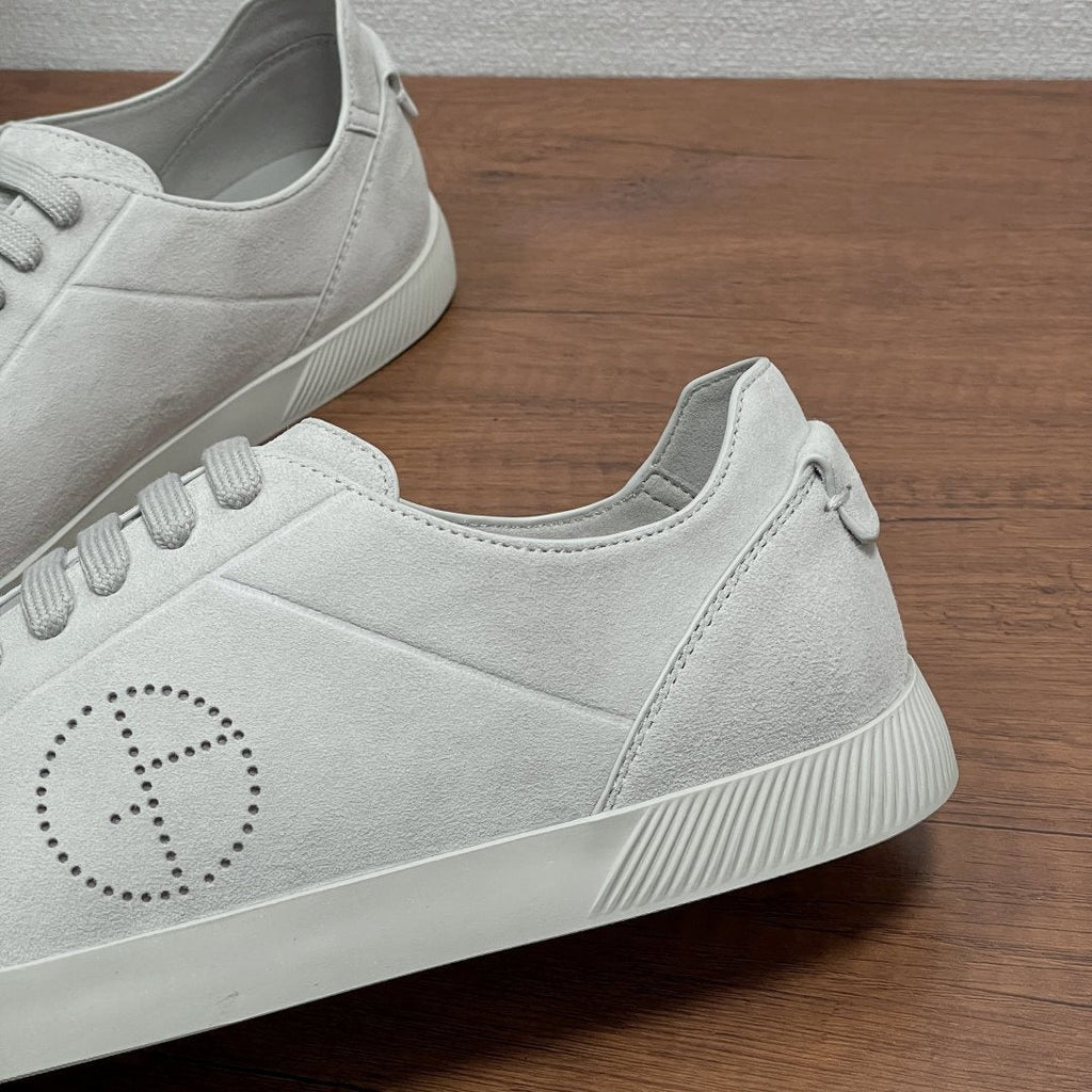 Giorgio Armani Perforated Low-Top Sneakers — side