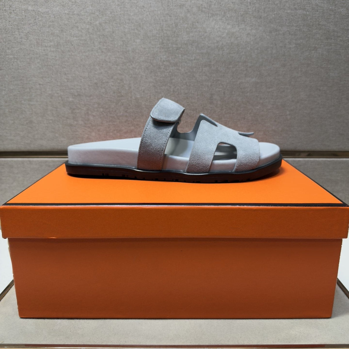 Hermès Cutout Slide Sandals — side