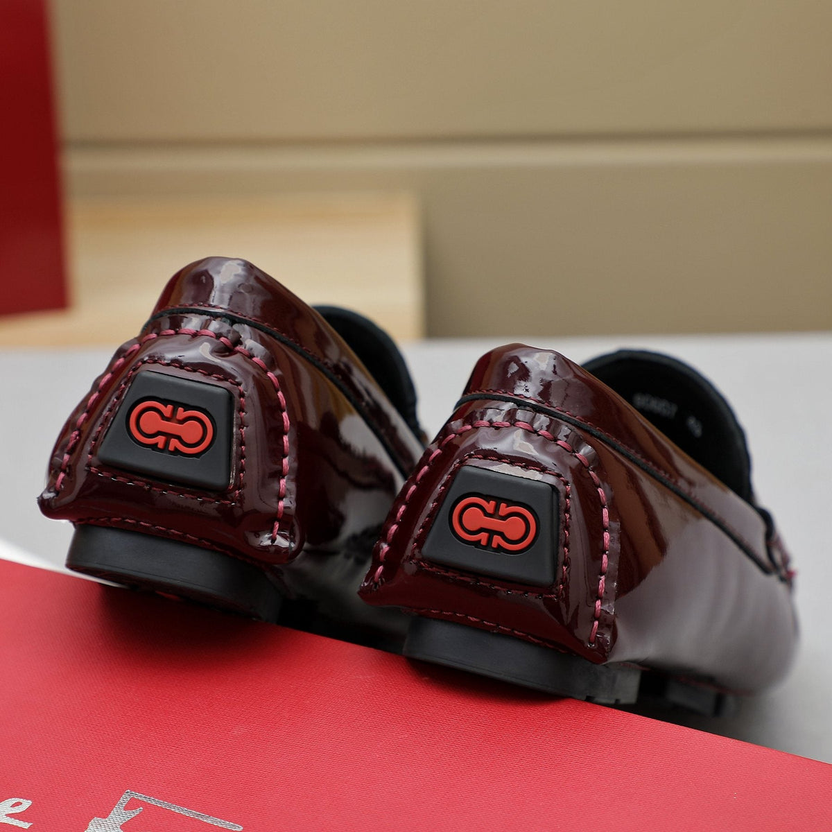 Ferragamo Metal-Bit Moc-Toe Loafers — back