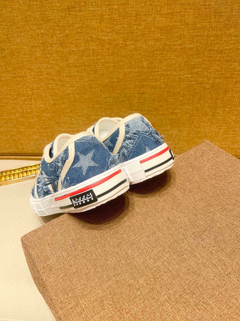 Star-Pattern High-Top Sneakers — back