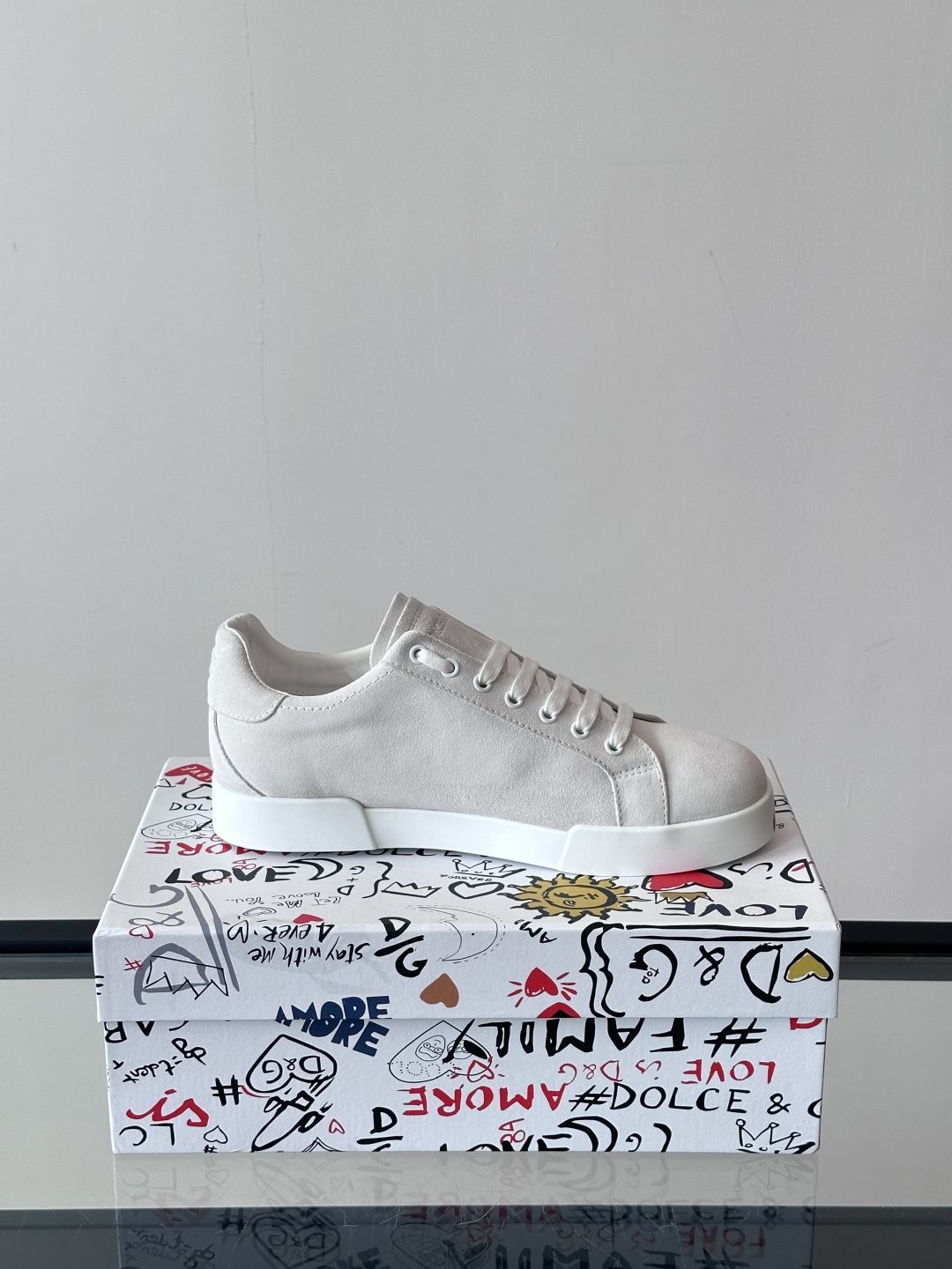 Dolce & Gabbana Lace-Up Low-Top Sneakers — side
