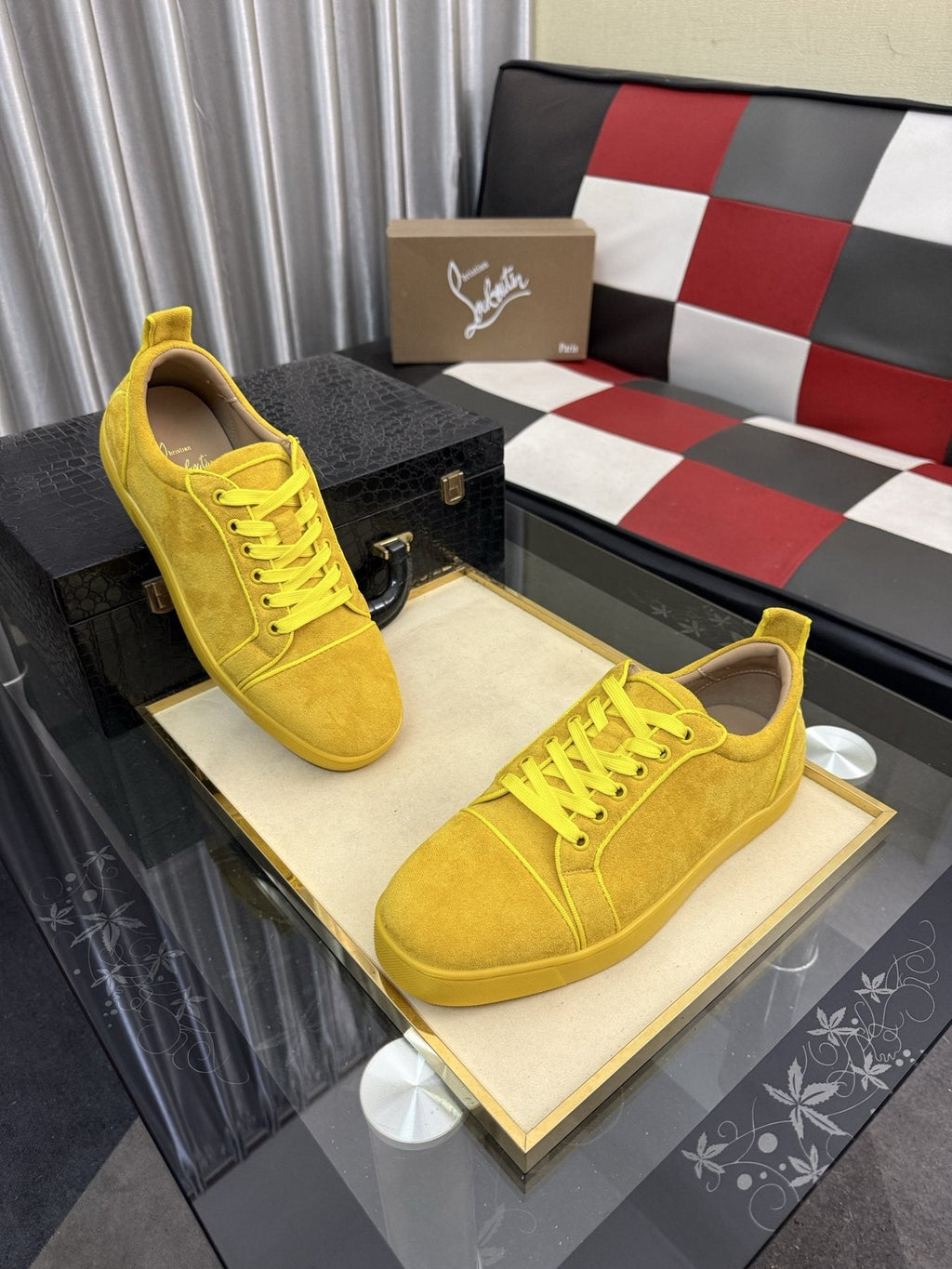 Christian Louboutin Low-Top Lace-Up Sneakers — front