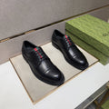 Gucci Men's Stripe-Accent Lace-Up Dress Shoes — hero