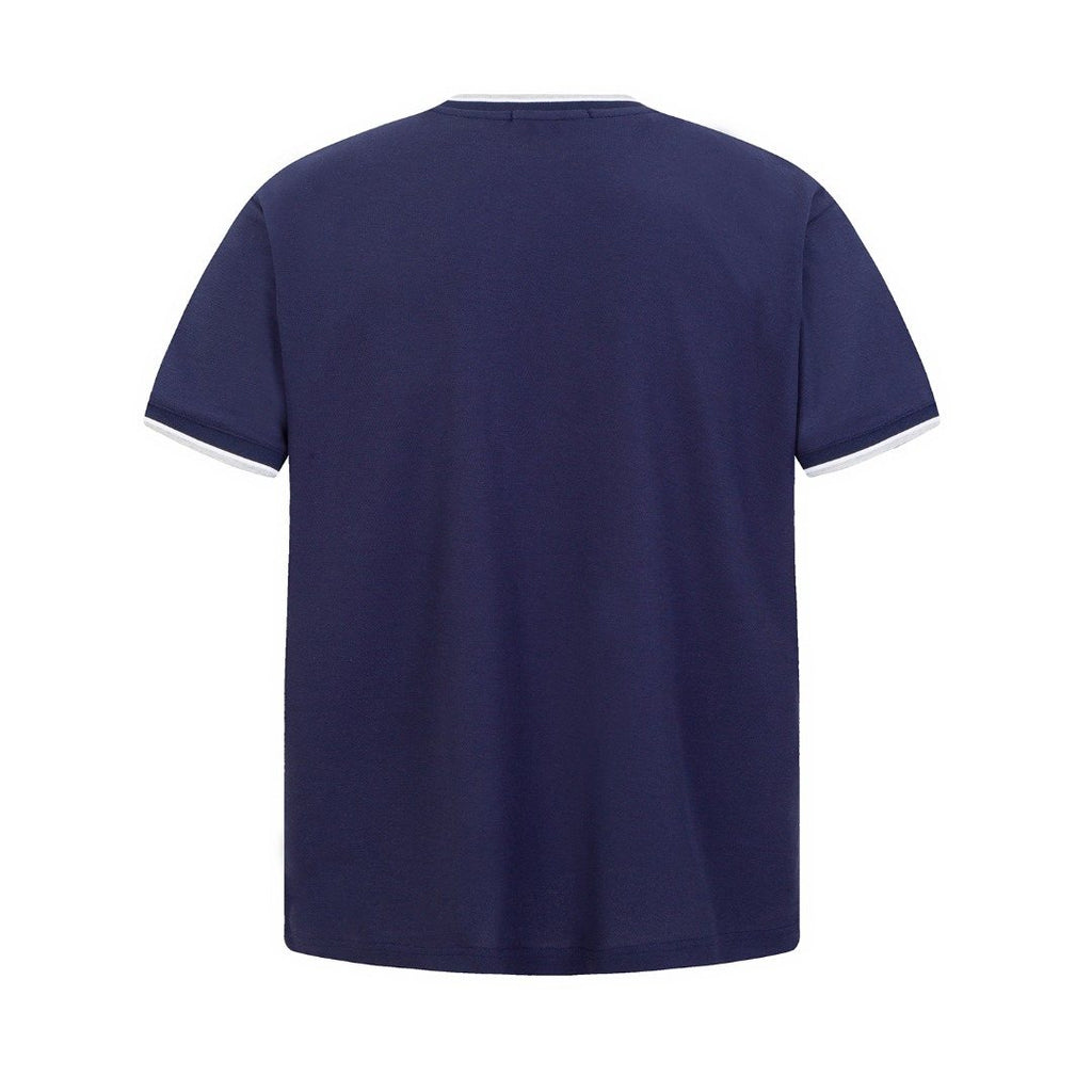 Test2-Ralph Lauren Contrast-Trim Piqué Crewneck T-Shirt — back