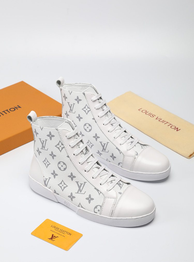 Louis Vuitton Monogram High-Top Sneakers — front