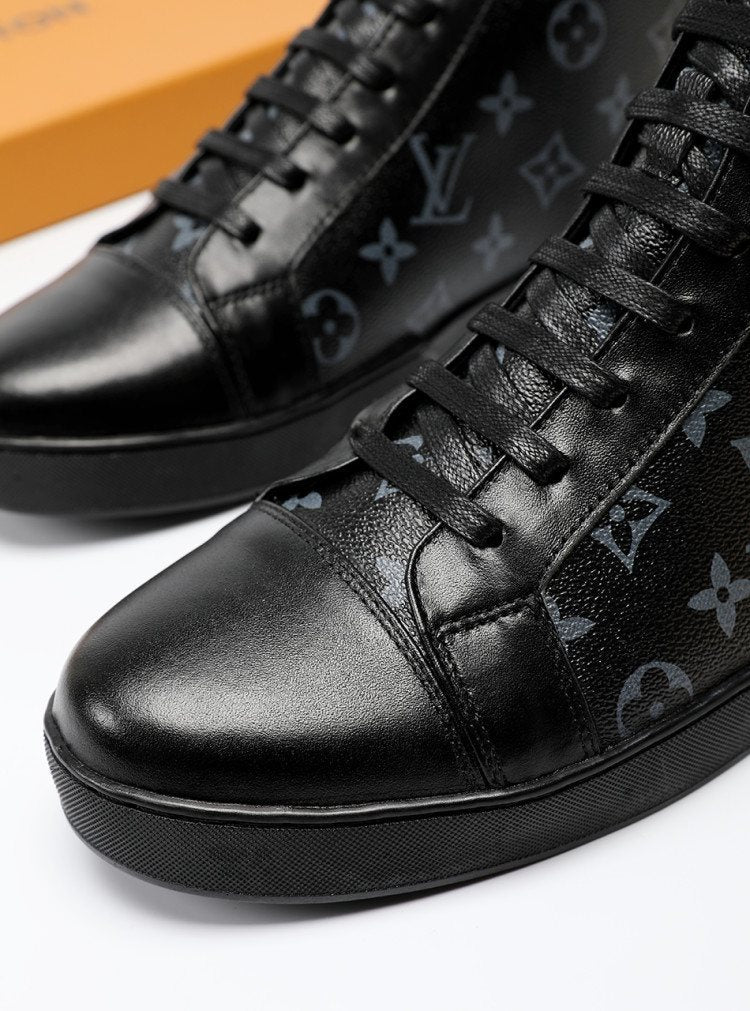 Louis Vuitton Monogram High-Top Sneakers — front