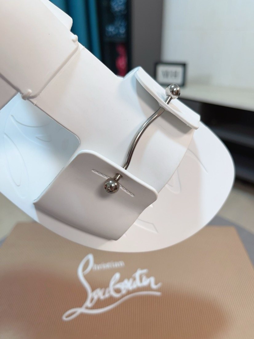 Christian Louboutin Studded Slip-On Sandals — detail