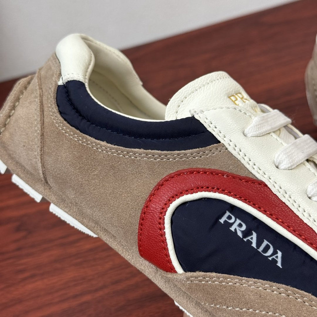 Prada Mesh Panel Low-Top Sneakers — detail