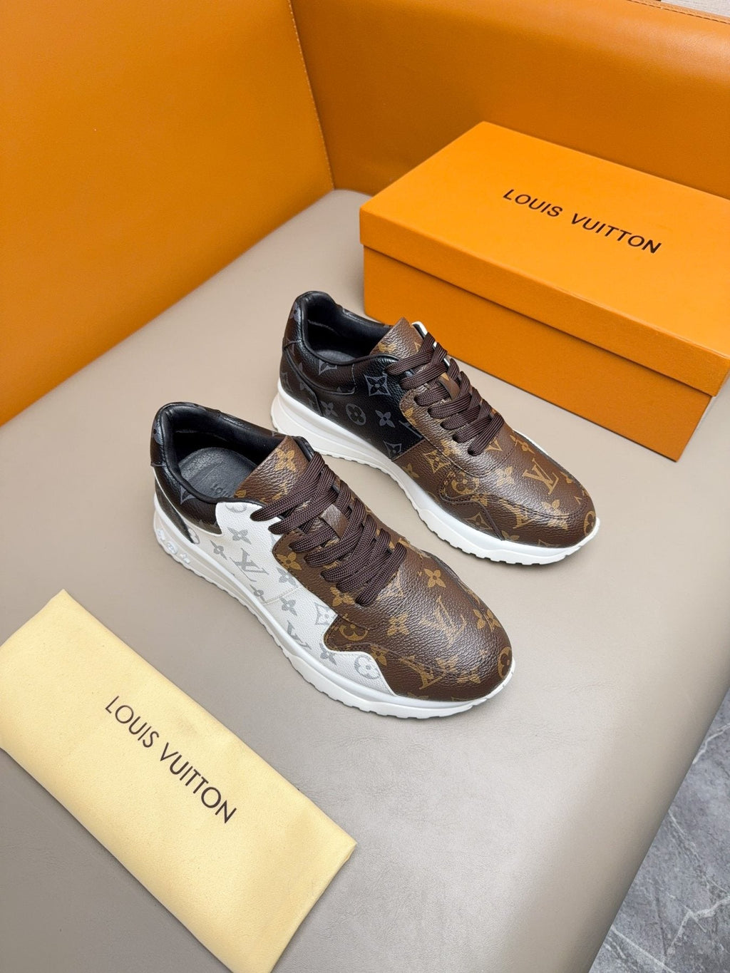 Louis Vuitton Monogram-Pattern Sneakers — front