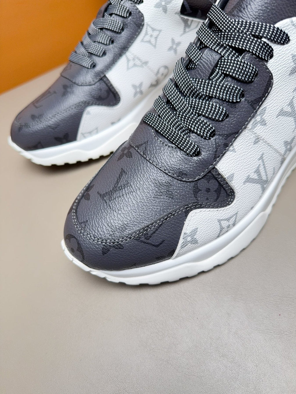 Louis Vuitton Monogram-Pattern Sneakers — detail