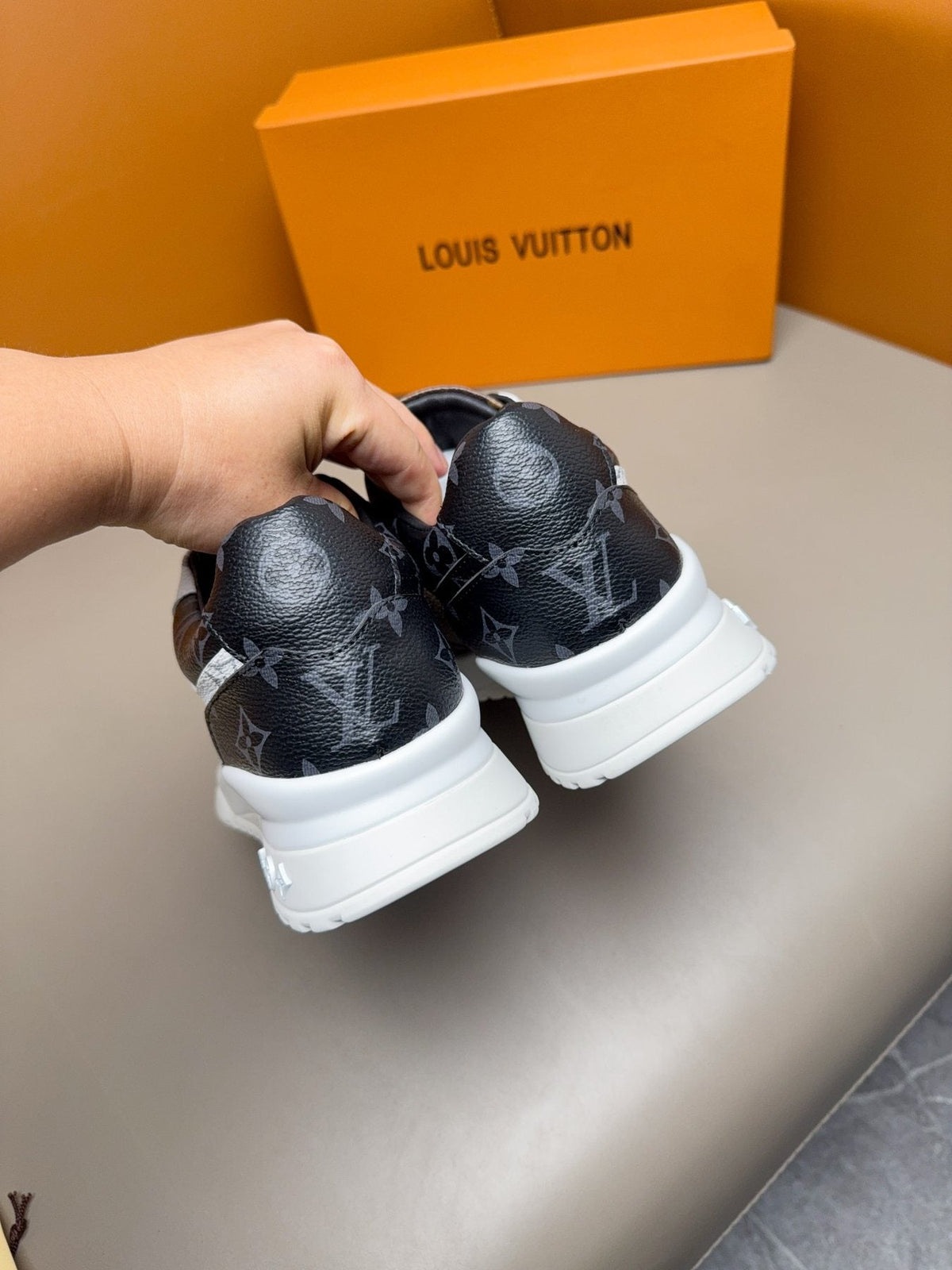 Louis Vuitton Monogram-Pattern Sneakers — back